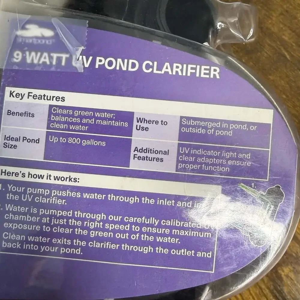 smartpond 9 Watt UV Pond Clarifier, Model 52285
